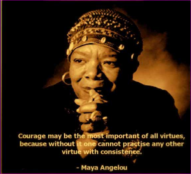 Maya Angelou Courage