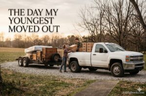 youngest son moving out with truck and trailer starting empty nest transition