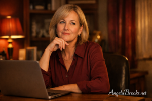 woman at laptop wondering is it too late to start a blog